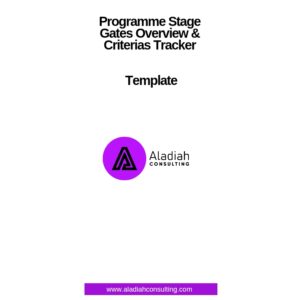 Programme Stage Gates Overview & Criterias Tracker Template